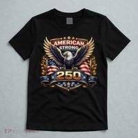Celebrate America 250th Birthday American Strong 250 Eagle Emblem T-Shirt thumb 5