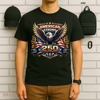 Celebrate America 250th Birthday American Strong 250 Eagle Emblem T-Shirt thumb 6