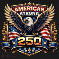 Celebrate America 250th Birthday American Strong 250 Eagle Emblem Women's Hoodie thumb 2