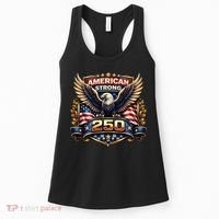 Celebrate America 250th Birthday American Strong 250 Eagle Emblem Women's Tank Top thumb 0