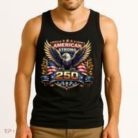 Celebrate America 250th Birthday American Strong 250 Eagle Emblem Tank Top thumb 3