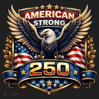 Celebrate America 250th Birthday American Strong 250 Eagle Emblem Golf Towel thumb 3