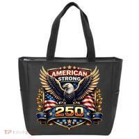 Celebrate America 250th Birthday American Strong 250 Eagle Emblem Tote Bag thumb 0