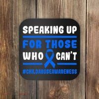 Child Abuse Awareness Month Blue Ribbon Domestic Violence Coaster thumb 0