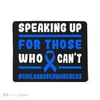 Child Abuse Awareness Month Blue Ribbon Domestic Violence Mousepad thumb 0