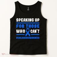 Child Abuse Awareness Month Blue Ribbon Domestic Violence Tank Top thumb 2