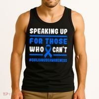Child Abuse Awareness Month Blue Ribbon Domestic Violence Tank Top thumb 3