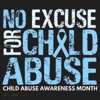 Child Abuse Awareness Month No Excuse For Child Abuse Women's Sweatshirt thumb 2