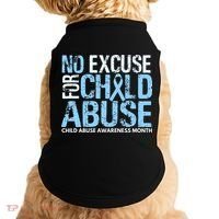 Child Abuse Awareness Month No Excuse For Child Abuse Doggie Tank thumb 0