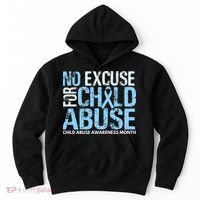 Child Abuse Awareness Month No Excuse For Child Abuse Hoodie thumb 0