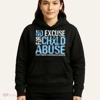 Child Abuse Awareness Month No Excuse For Child Abuse Hoodie thumb 5