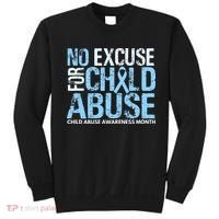 Child Abuse Awareness Month No Excuse For Child Abuse Sweatshirt thumb 0
