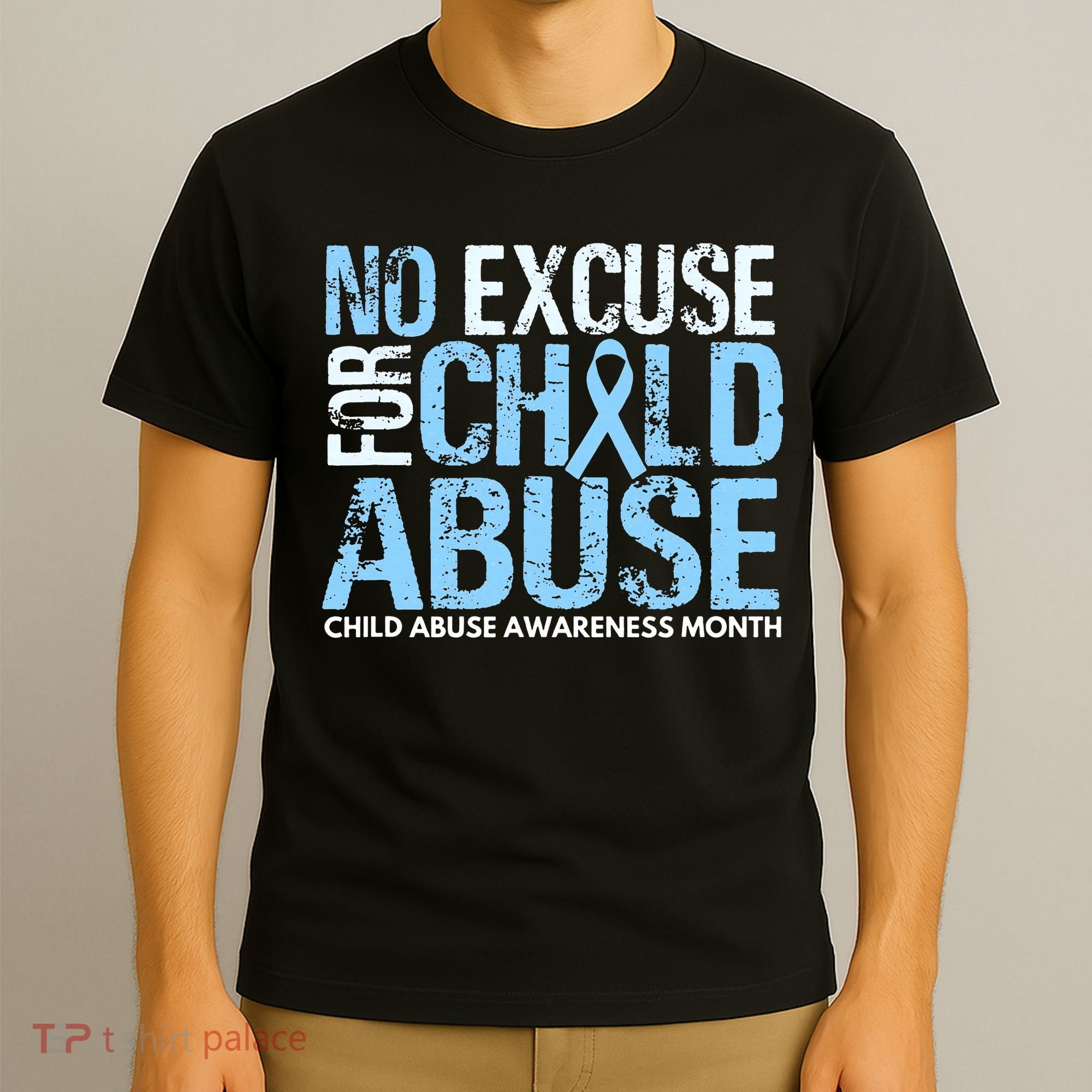 Child Abuse Awareness Month No Excuse For Child Abuse T-Shirt