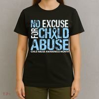 Child Abuse Awareness Month No Excuse For Child Abuse T-Shirt thumb 4