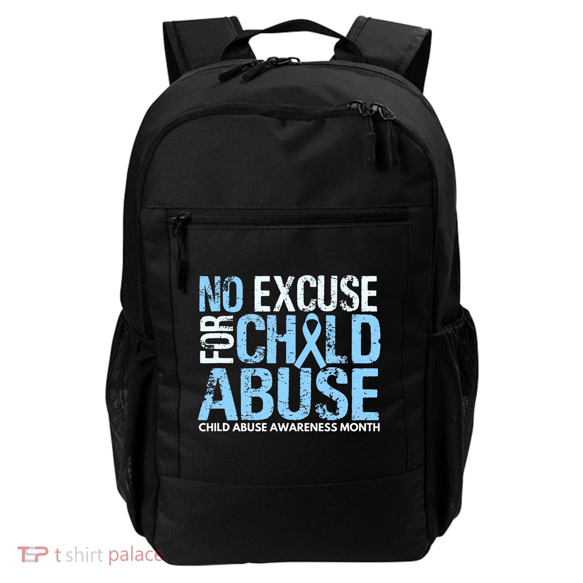 Child Abuse Awareness Month No Excuse For Child Abuse Backpack