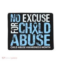 Child Abuse Awareness Month No Excuse For Child Abuse Mousepad thumb 0