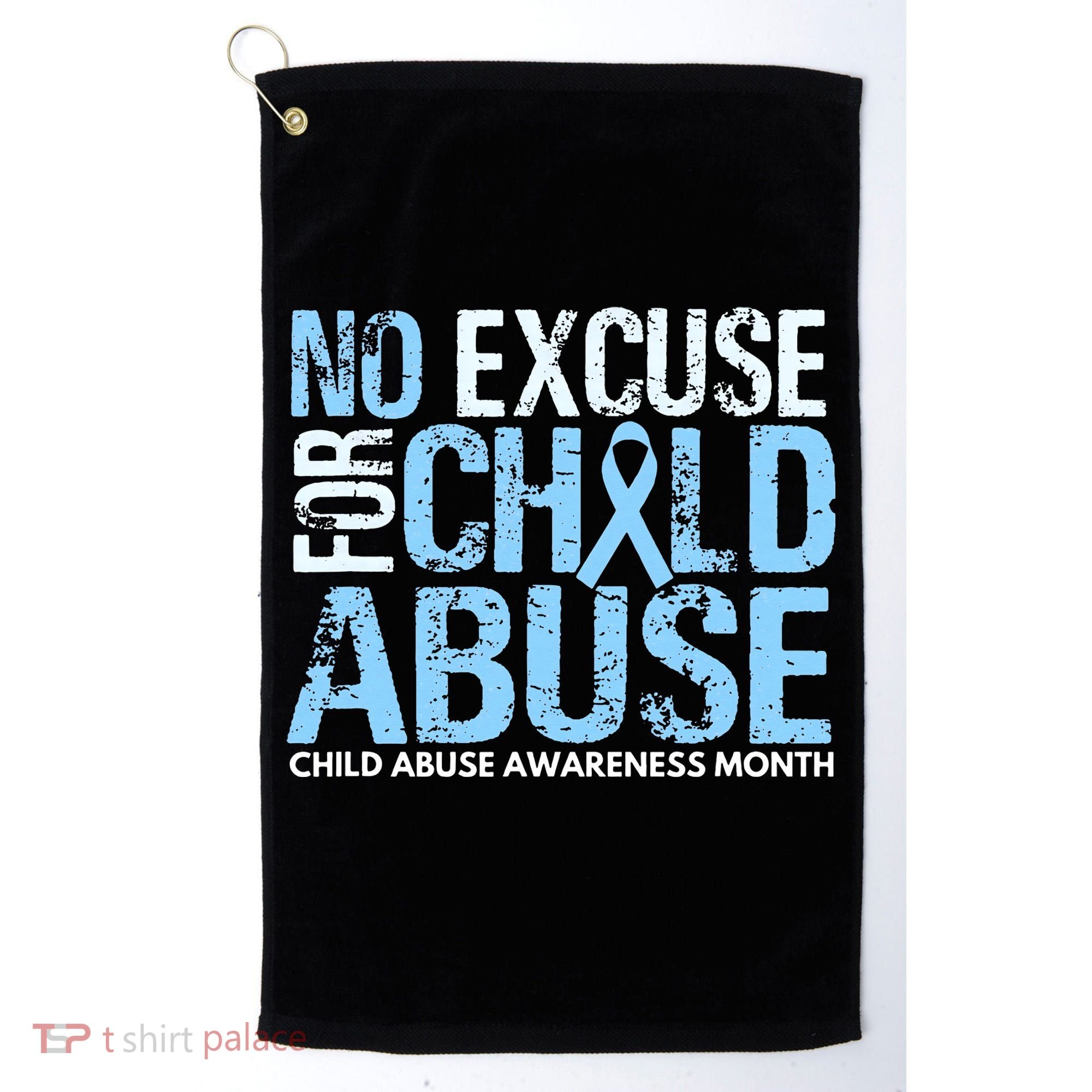 Child Abuse Awareness Month No Excuse For Child Abuse Golf Towel