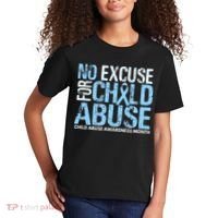 Child Abuse Awareness Month No Excuse For Child Abuse Kids T-Shirt thumb 2