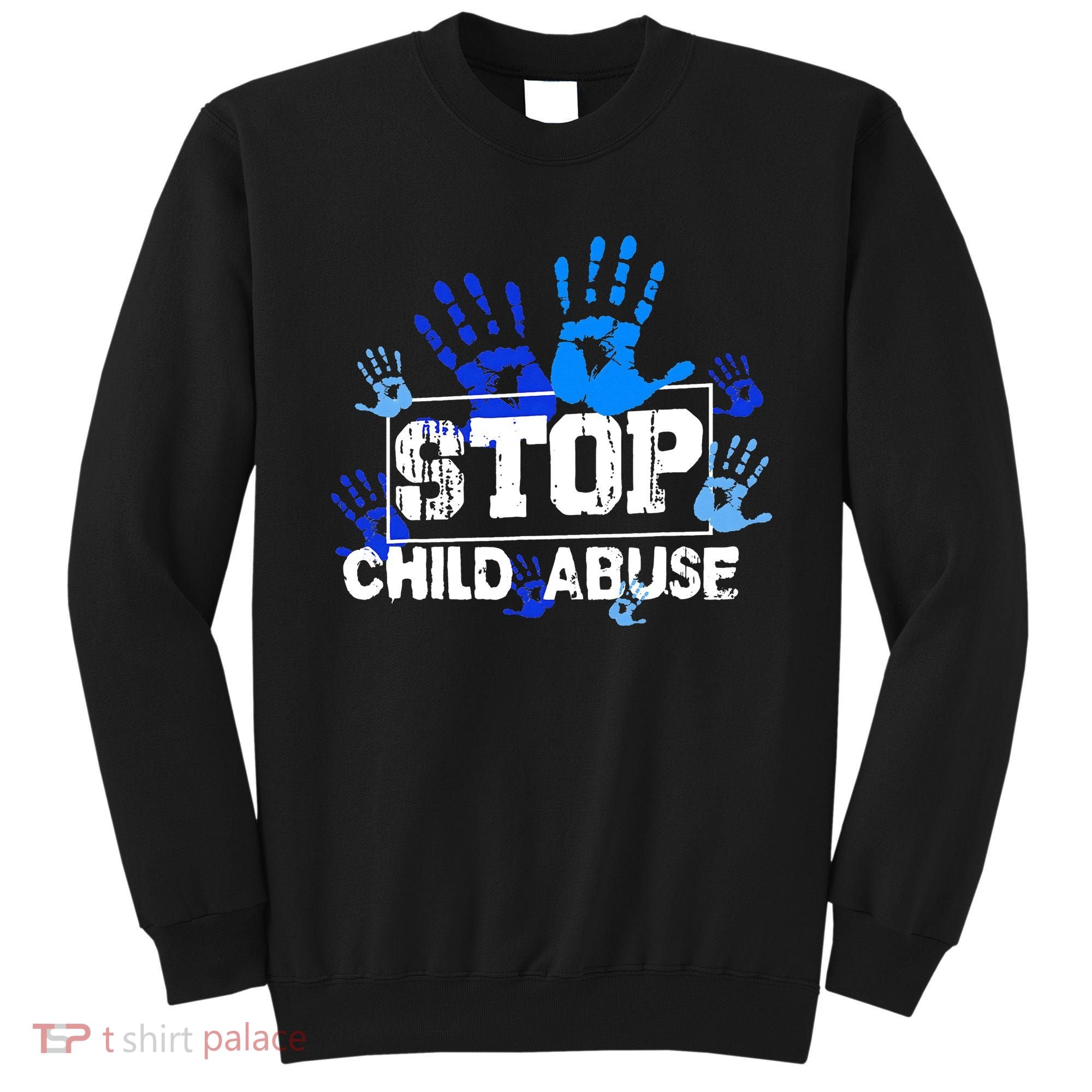 Child Abuse Awareness Warrior Blue Heart Domestic Violence Sweatshirt