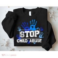 Child Abuse Awareness Warrior Blue Heart Domestic Violence Sweatshirt thumb 2