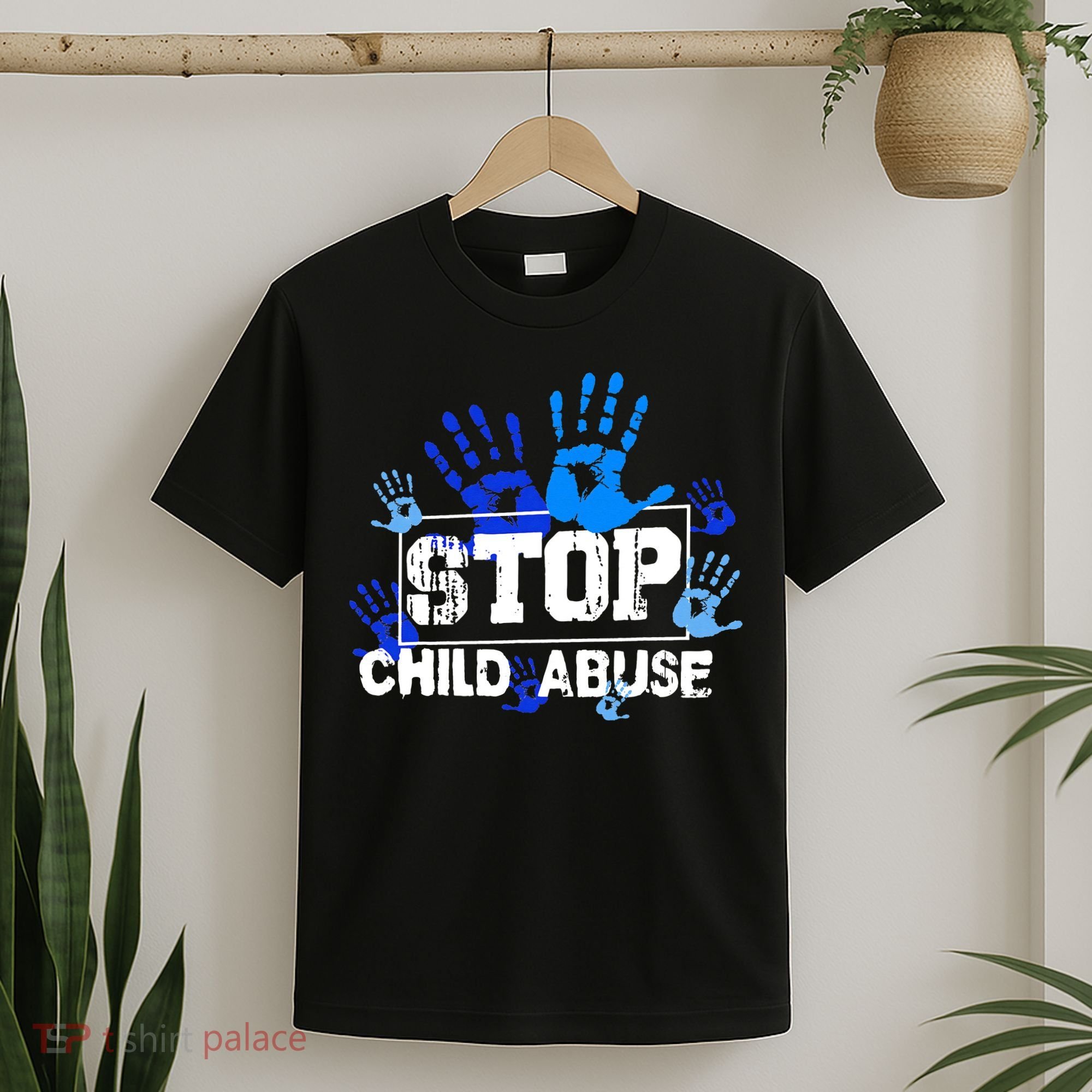 Child Abuse Awareness Warrior Blue Heart Domestic Violence T-Shirt