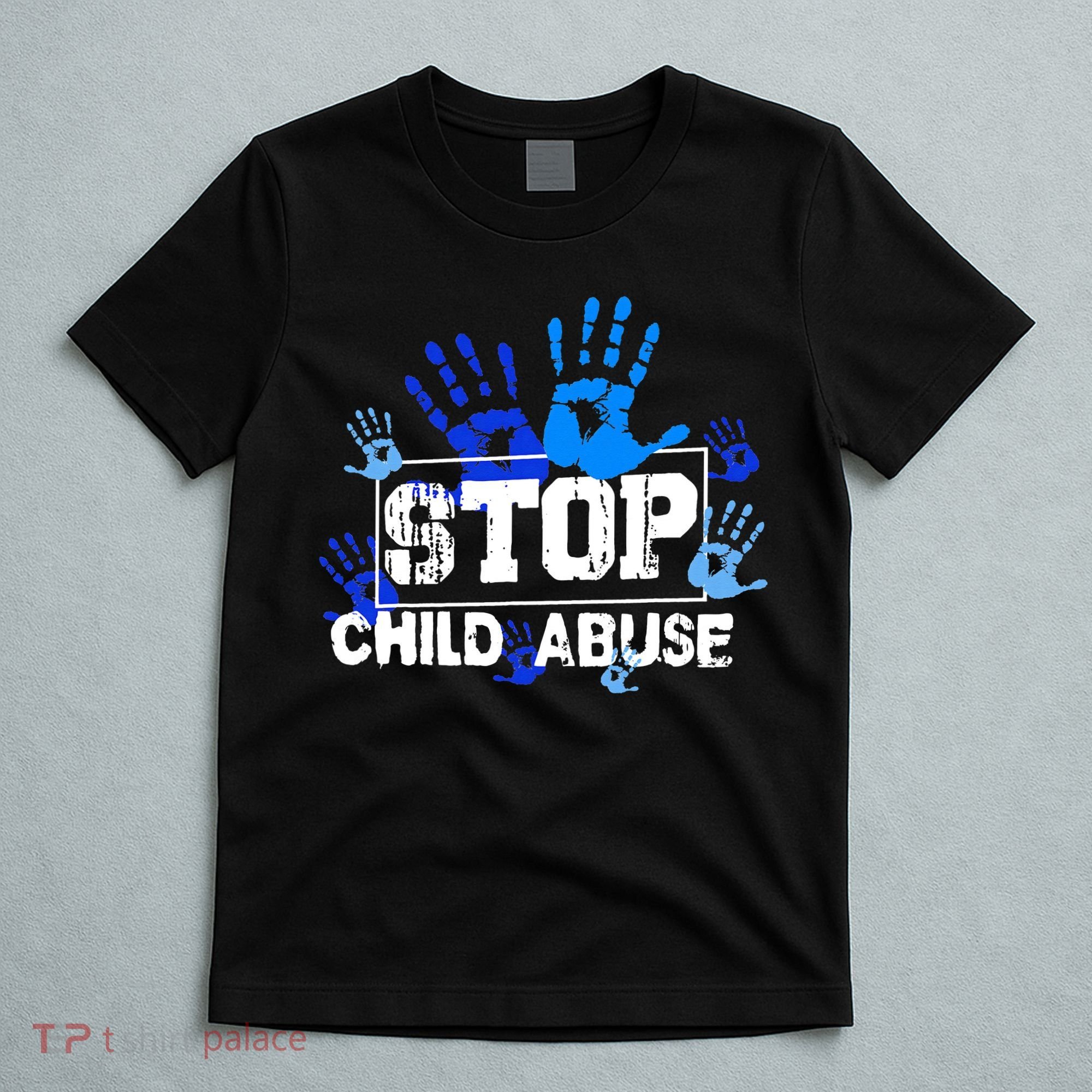 Child Abuse Awareness Warrior Blue Heart Domestic Violence T-Shirt
