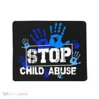 Child Abuse Awareness Warrior Blue Heart Domestic Violence Mousepad thumb 0
