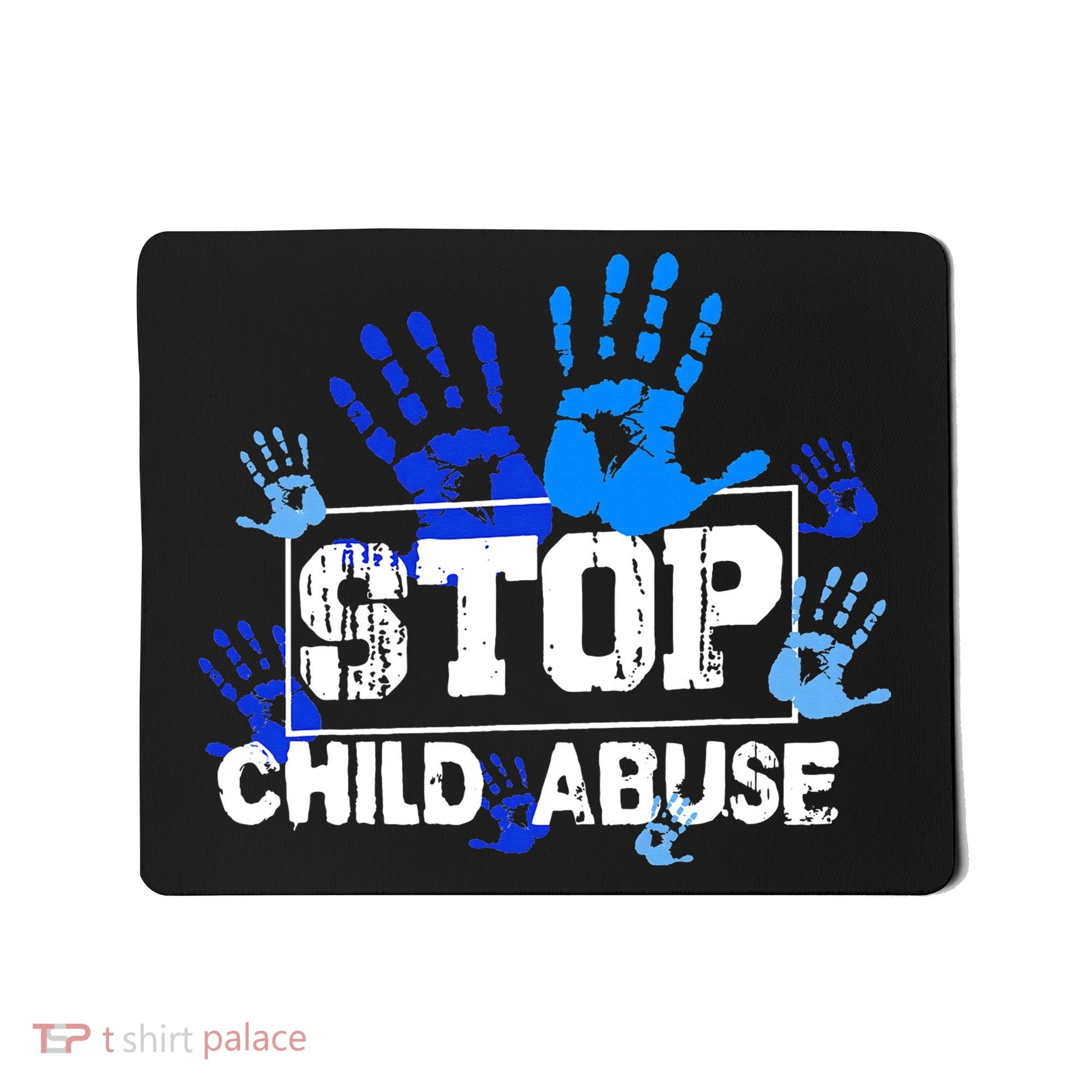 Child Abuse Awareness Warrior Blue Heart Domestic Violence Mousepad