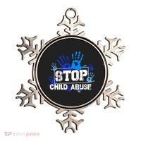Child Abuse Awareness Warrior Blue Heart Domestic Violence Ornament thumb 0