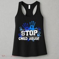 Child Abuse Awareness Warrior Blue Heart Domestic Violence Women's Tank Top thumb 3
