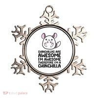 Chinchillas Are Awesome Therefore Im A Chinchilla Ornament thumb 0