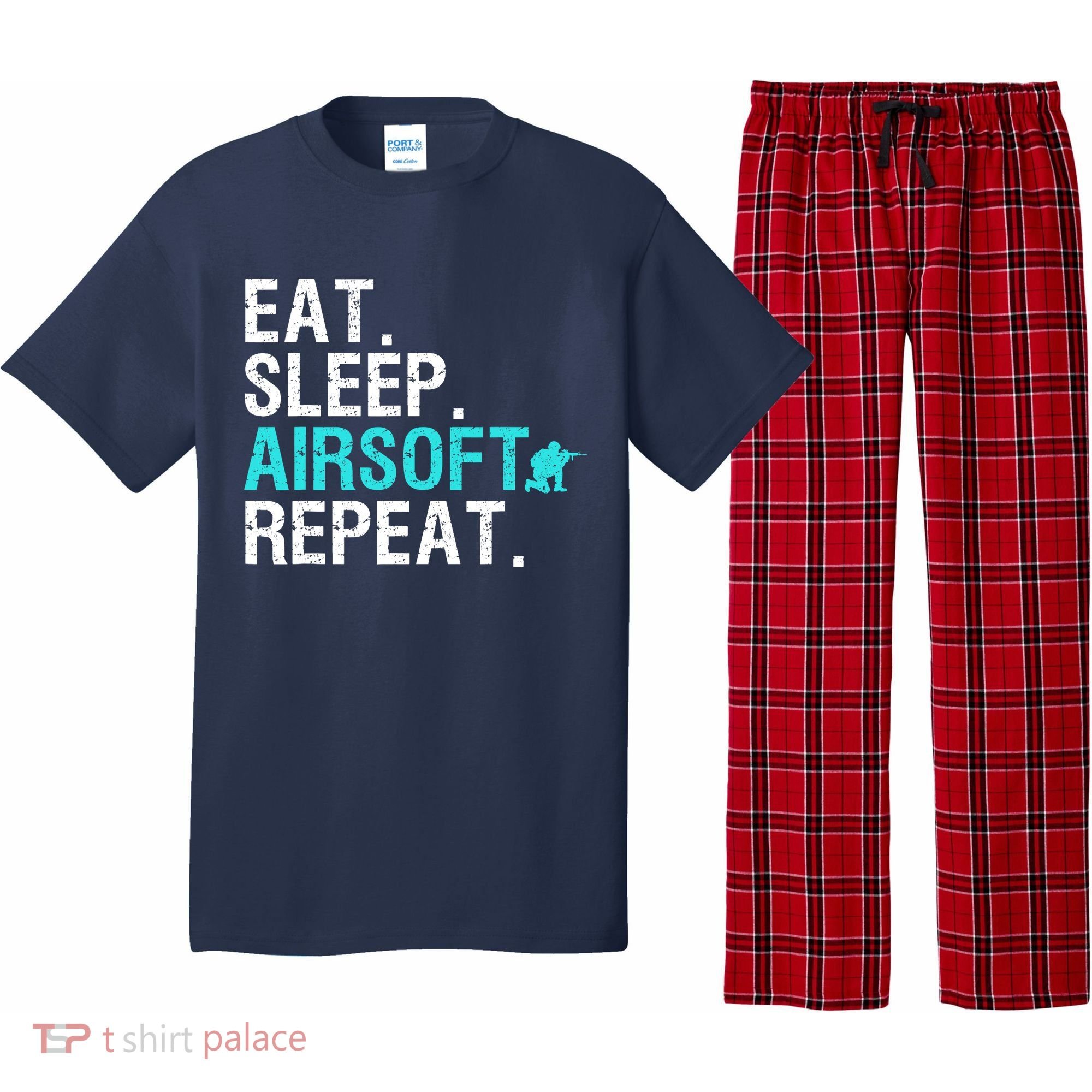 Cool Airsoft Art For Team Sport Airsoft Gun Match Pajama Set