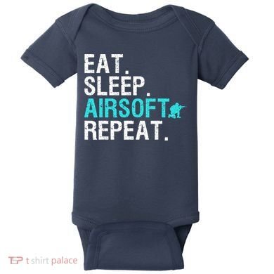 Cool Airsoft Art For Team Sport Airsoft Gun Match Baby Bodysuit
