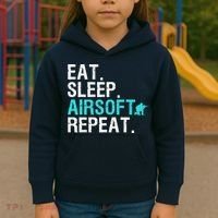 Cool Airsoft Art For Team Sport Airsoft Gun Match Kids Hoodie thumb 3