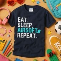 Cool Airsoft Art For Team Sport Airsoft Gun Match Kids T-Shirt thumb 3