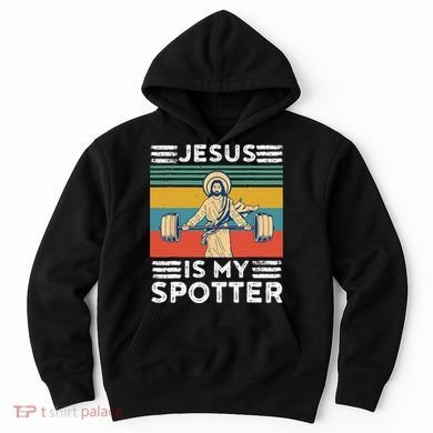 Christian Athlete Apparel Workout Gym Jesus Is My Spotter Hoodie