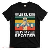 Christian Athlete Apparel Workout Gym Jesus Is My Spotter T-Shirt thumb 0