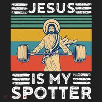 Christian Athlete Apparel Workout Gym Jesus Is My Spotter Beanie thumb 2