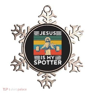 Christian Athlete Apparel Workout Gym Jesus Is My Spotter Ornament