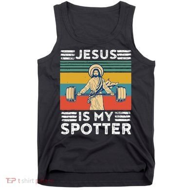Christian Athlete Apparel Workout Gym Jesus Is My Spotter Tank Top