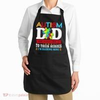 Autism Dad Autism Mom Fathers Day Autism Dad Family Matching Apron thumb 2