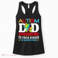 Autism Dad Autism Mom Fathers Day Autism Dad Family Matching Women's Tank Top thumb 0