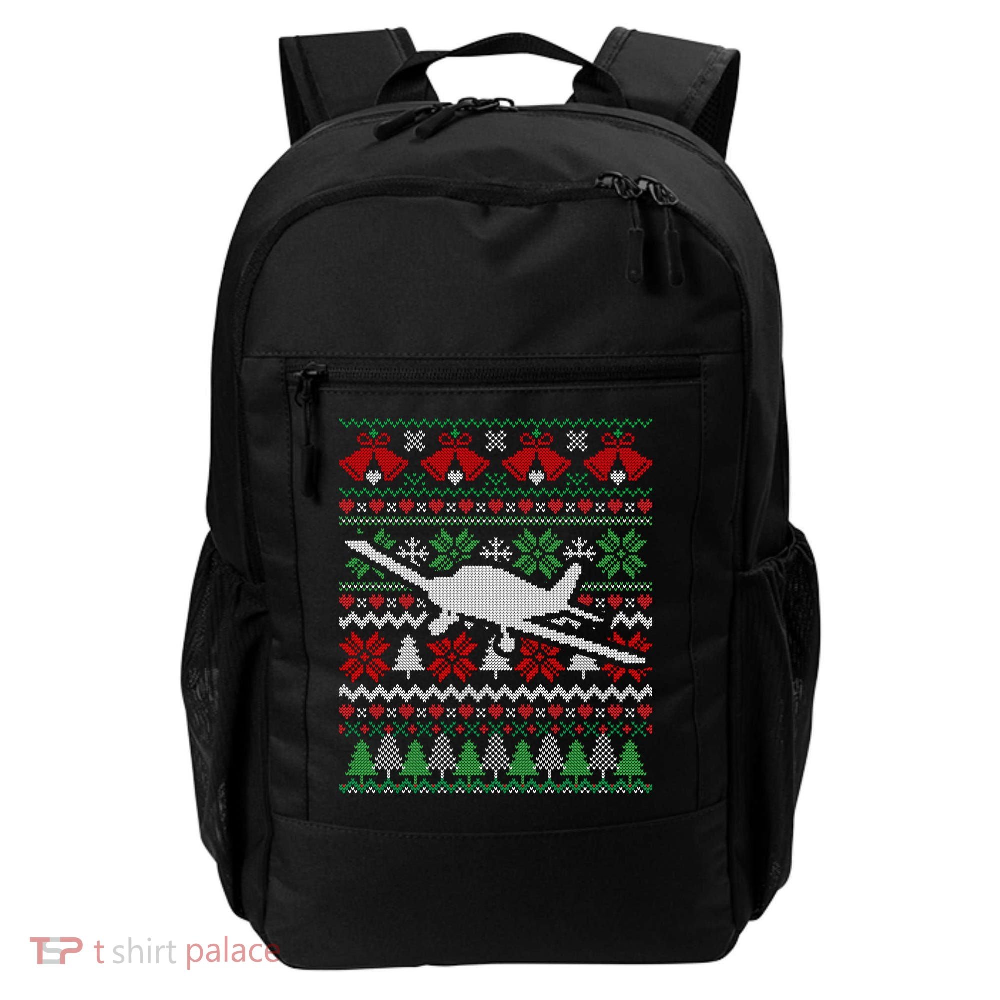 Christmas Airplane Aviation Gift Backpack