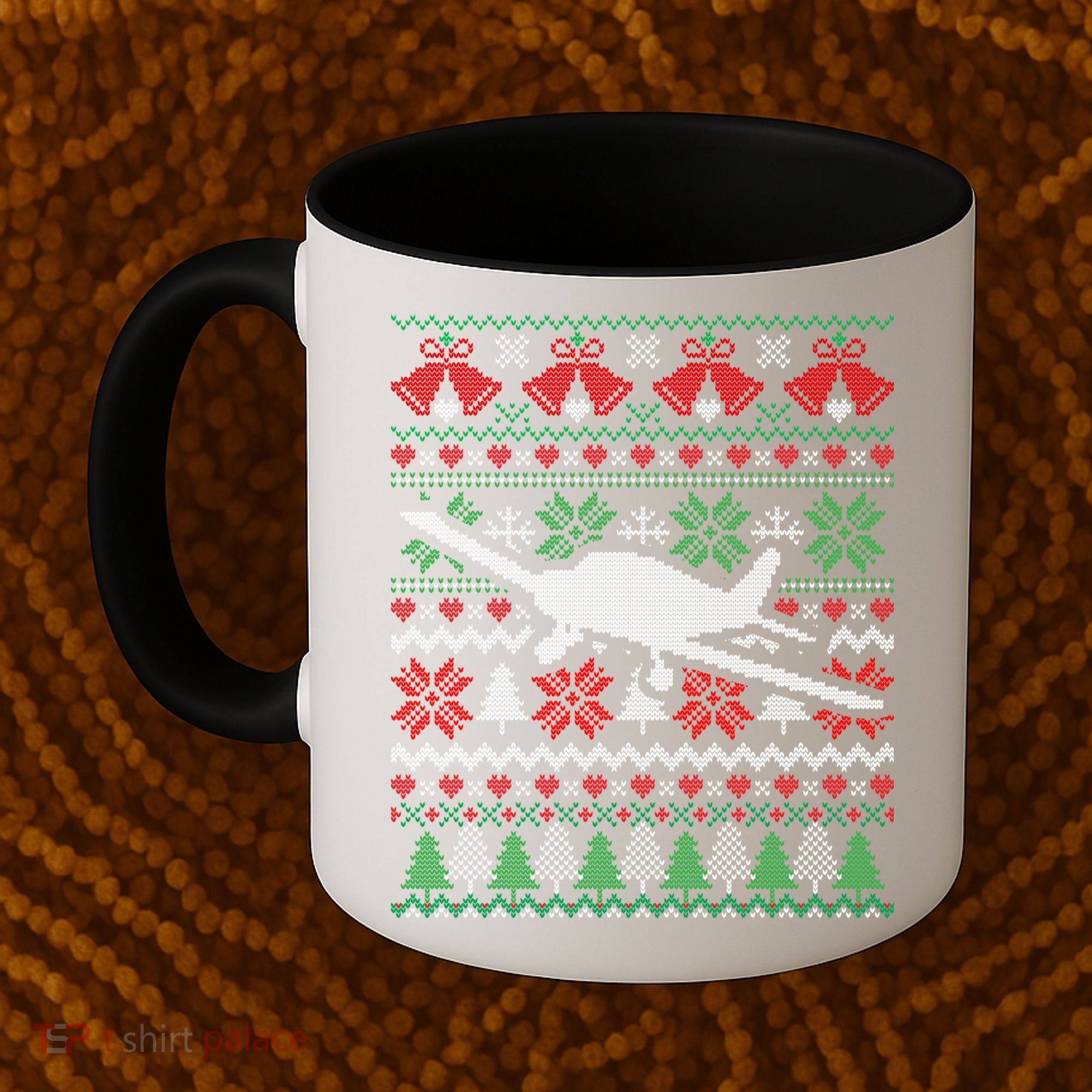 Christmas Airplane Aviation Gift Coffee Mug