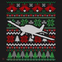 Christmas Airplane Aviation Gift Pajama Set thumb 2