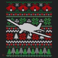 Christmas Airplane Aviation Gift Hat thumb 2