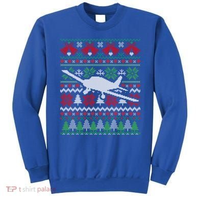 Christmas Airplane Aviation Gift Sweatshirt
