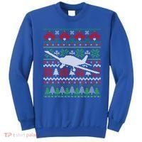 Christmas Airplane Aviation Gift Sweatshirt thumb 0