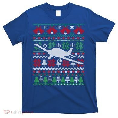Christmas Airplane Aviation Gift T-Shirt