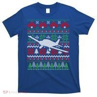 Christmas Airplane Aviation Gift T-Shirt thumb 0